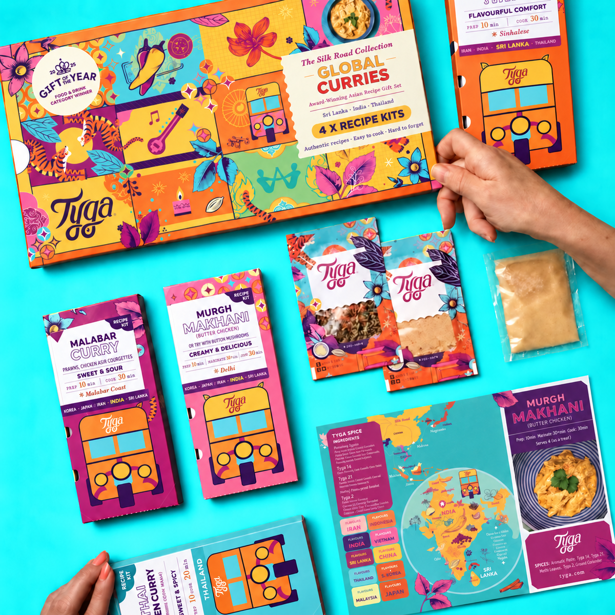 Global Curries Recipe Kit Gift Set by Tyga, view 3