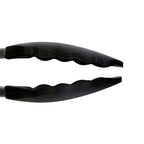 Black silicone and stainless steel tongs by Zing, view 6