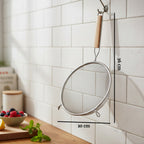 Medium sieve with wooden handle by Zenigo, view 6