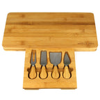 Bamboo cheese board with knife drawer by Maison & White, view 3