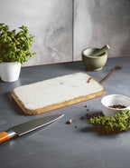 Empire White Marble & Gold Serving Board