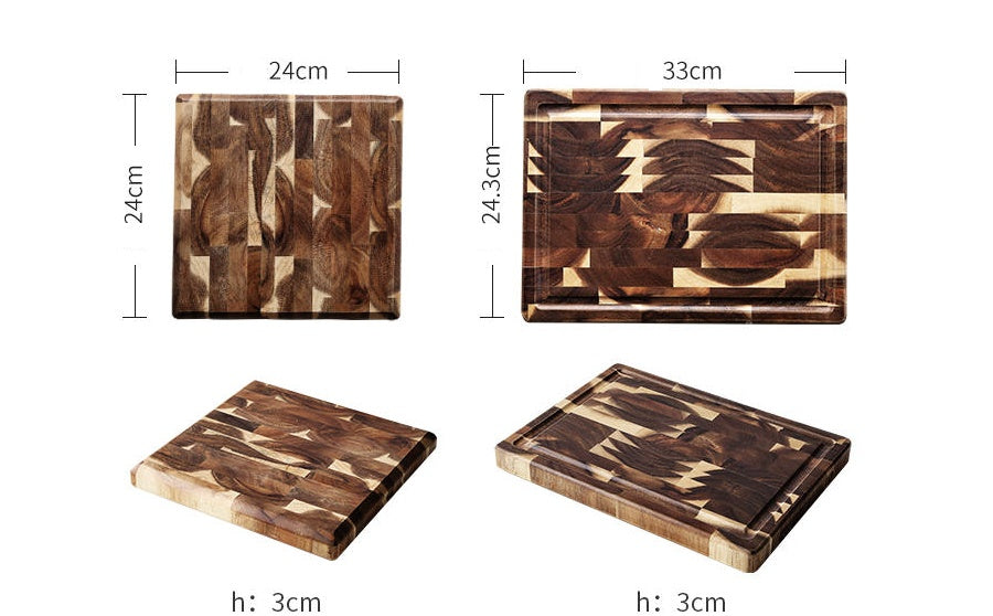 Parquet acacia wood cutting board, view 5