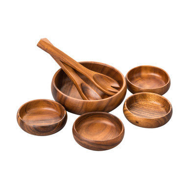 Kora Acacia 7 Piece Salad Serving Set by Orsina