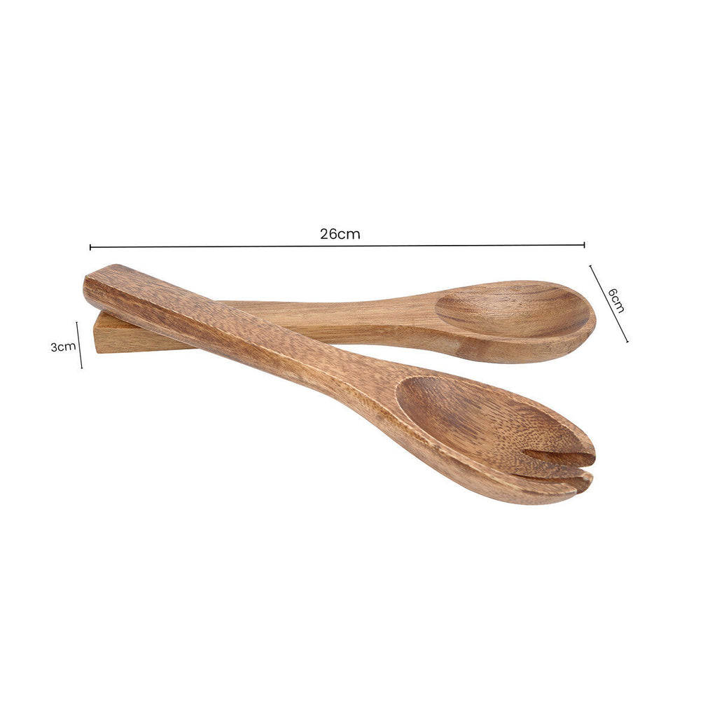 Kora Acacia Small Salad Servers by Orsina