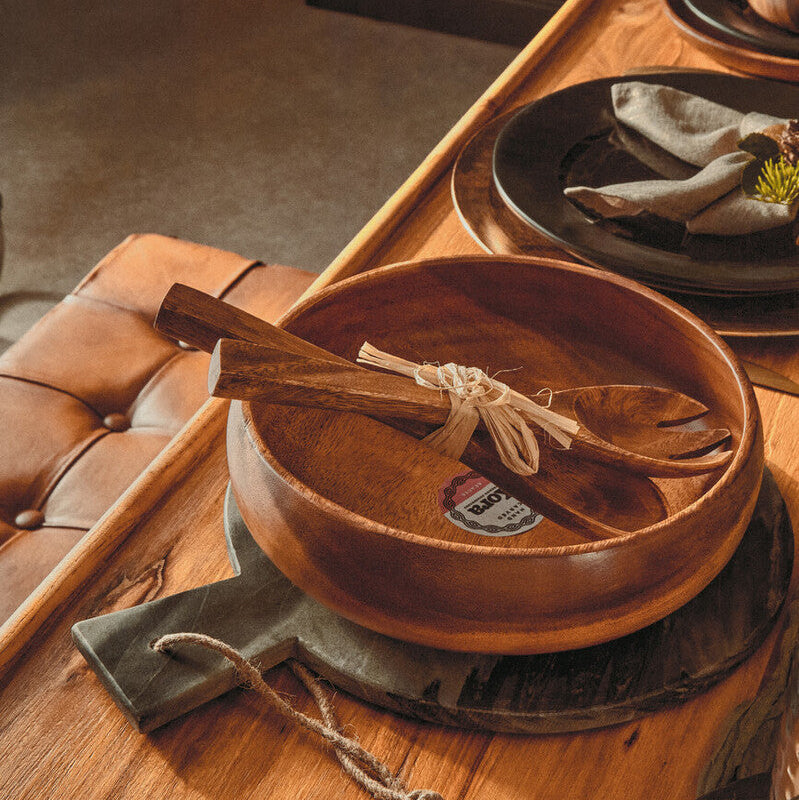 Kora Acacia Small Salad Servers by Orsina
