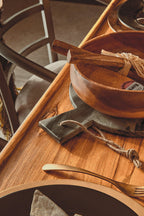 Kora Acacia Small Salad Servers by Orsina