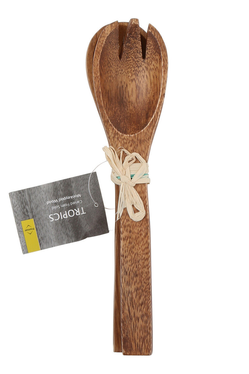 Kora Acacia Small Salad Servers by Orsina