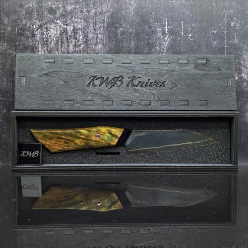Handmade 110mm Double Stripe Paring Knife by KWB