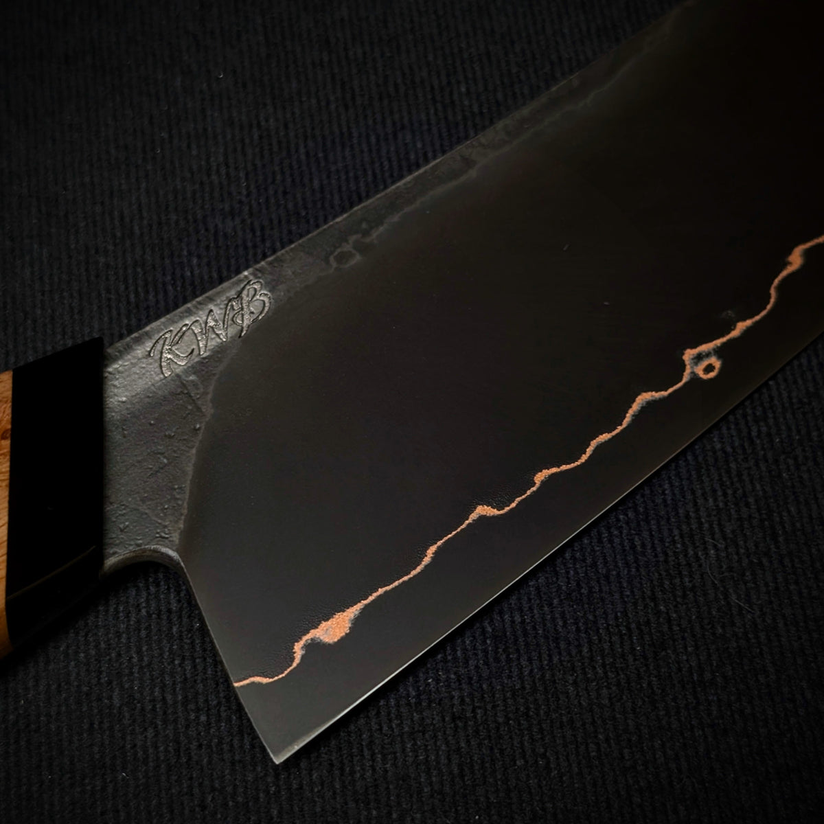 Handmade 120mm Cu-Mai Nakiri by KWB Knives