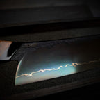 Handmade 120mm Lightning Nakiri by KWB Knives
