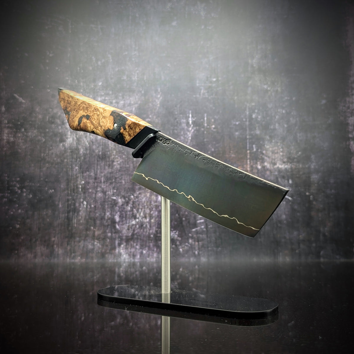 Handmade 120mm Lightning Nakiri by KWB Knives