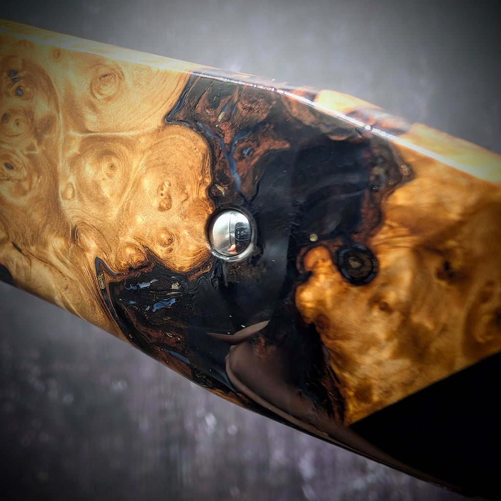 Handmade 120mm Lightning Nakiri by KWB Knives