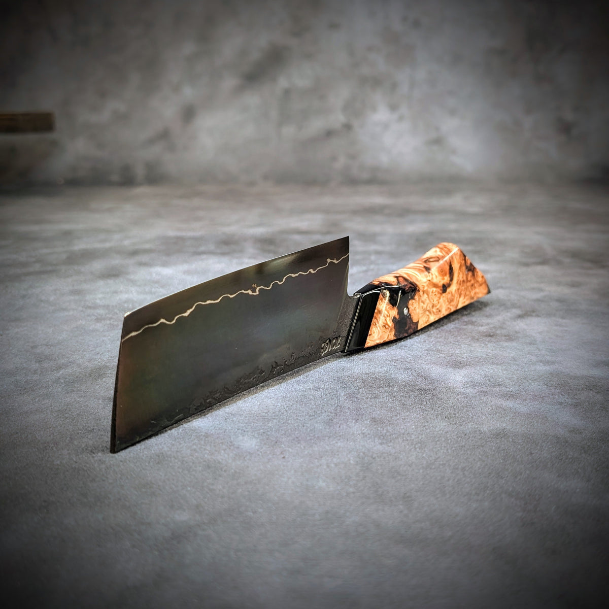 Handmade 120mm Lightning Nakiri by KWB Knives