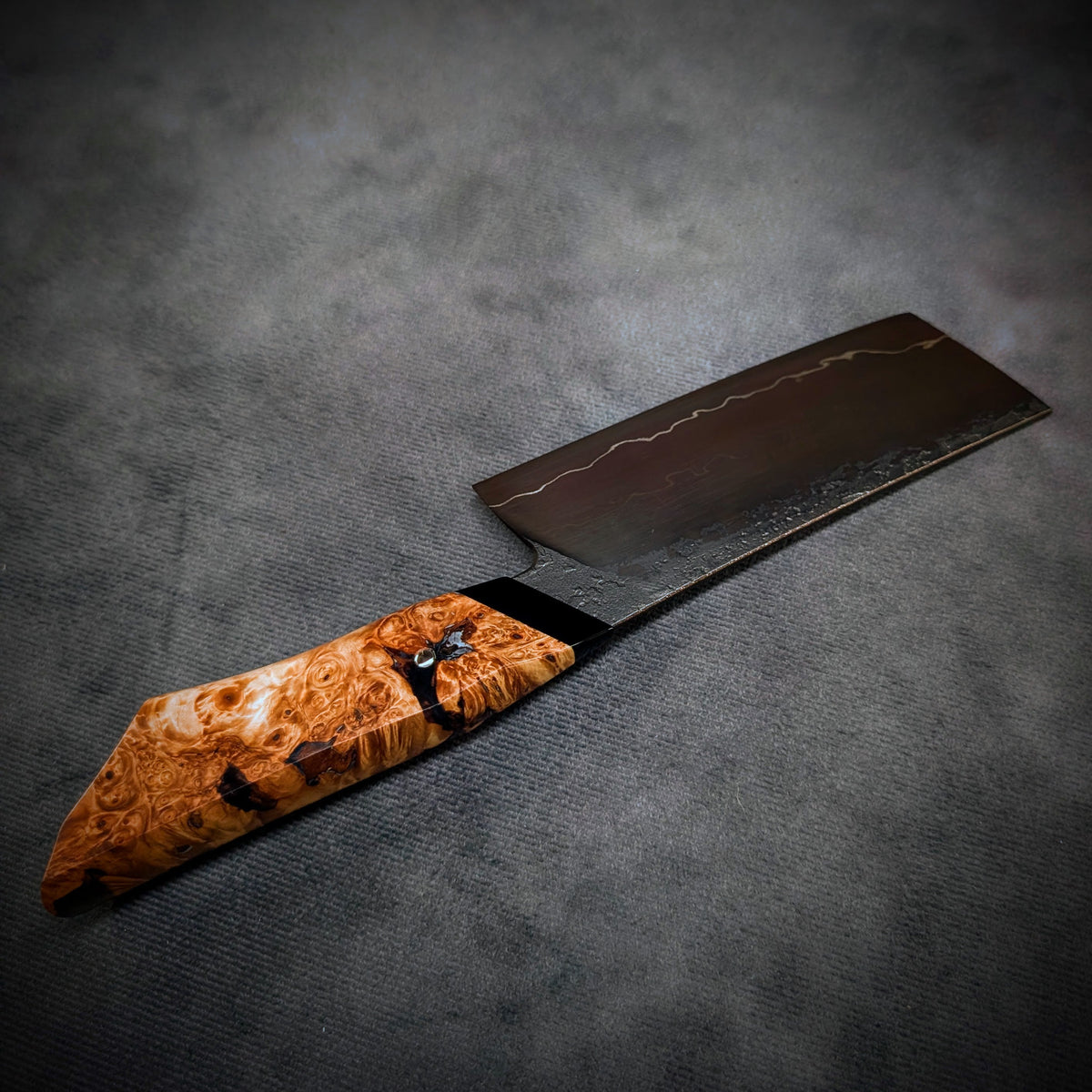Handmade 120mm Lightning Nakiri by KWB Knives