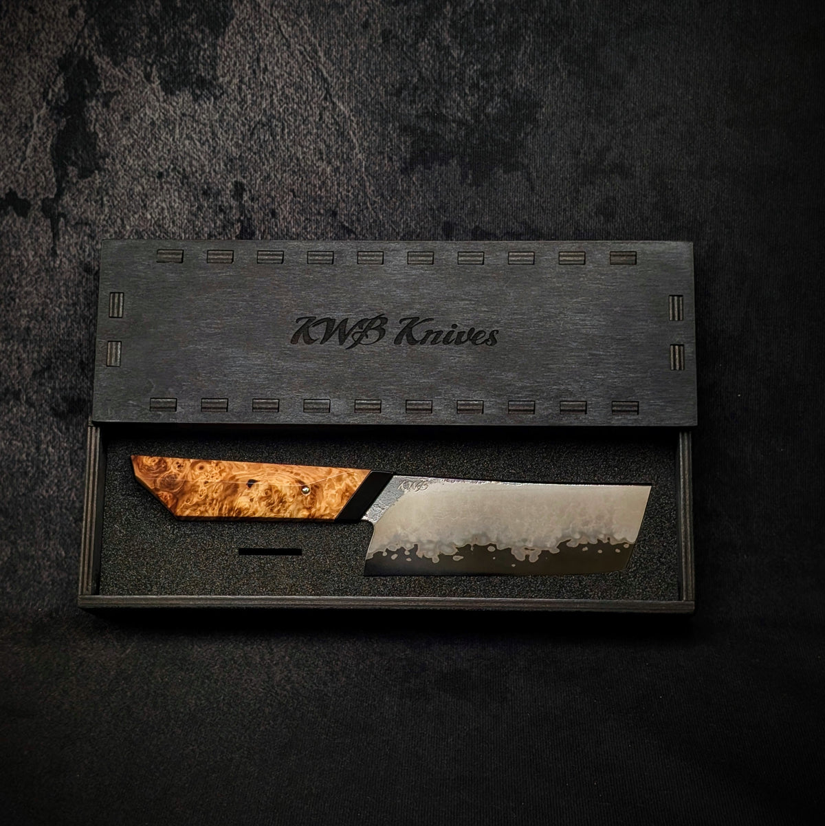 Handmade 125mm San-Mai Nakiri by KWB Knives