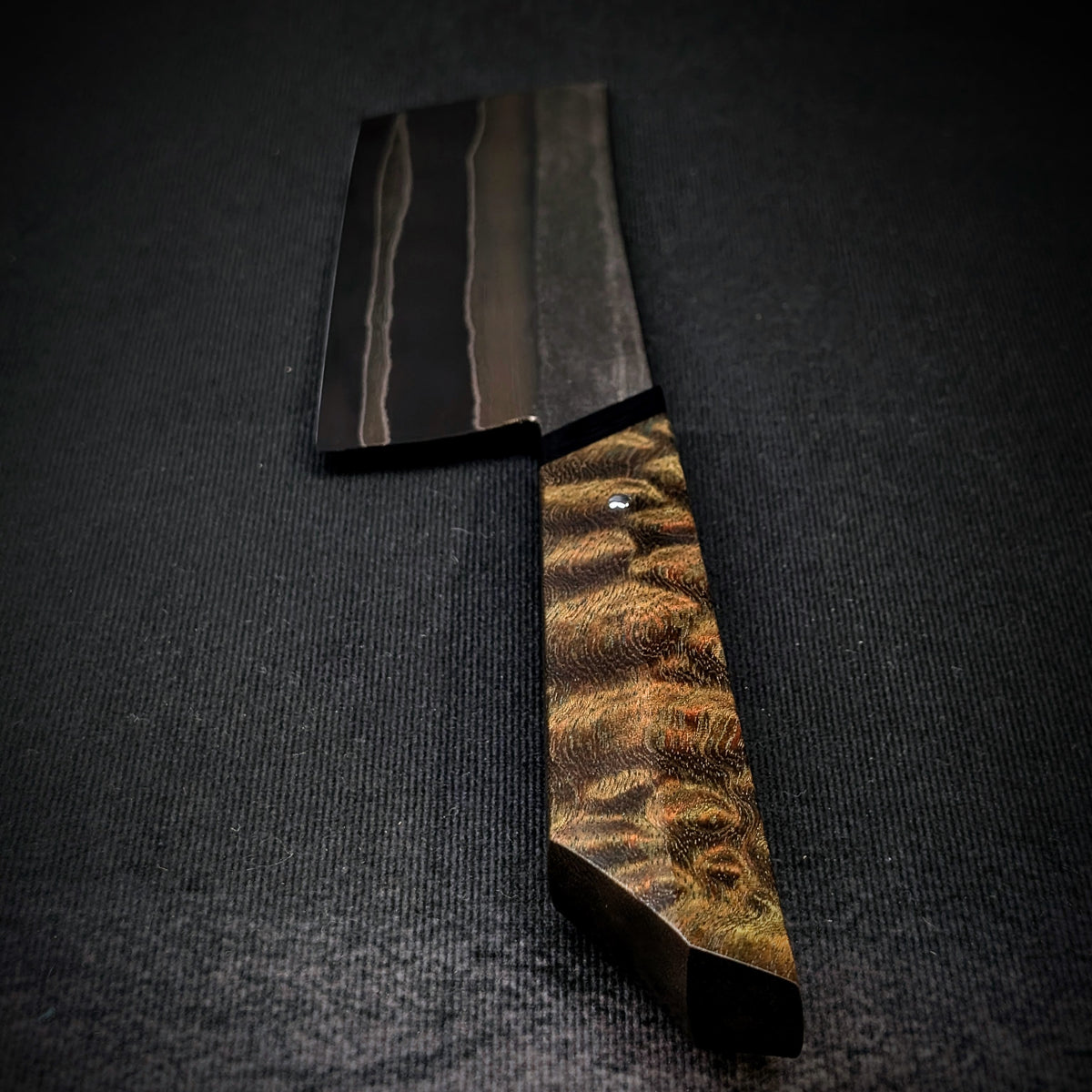 Handmade 130mm Damascus Nakiri by KWB Knives