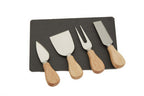 Carter Slate Board & 4 Piece Cheese Knife Set