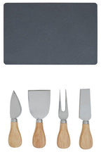 Carter Slate Board & 4 Piece Cheese Knife Set