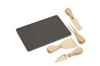 Carter Slate Cheese Board & Gold Knife Set