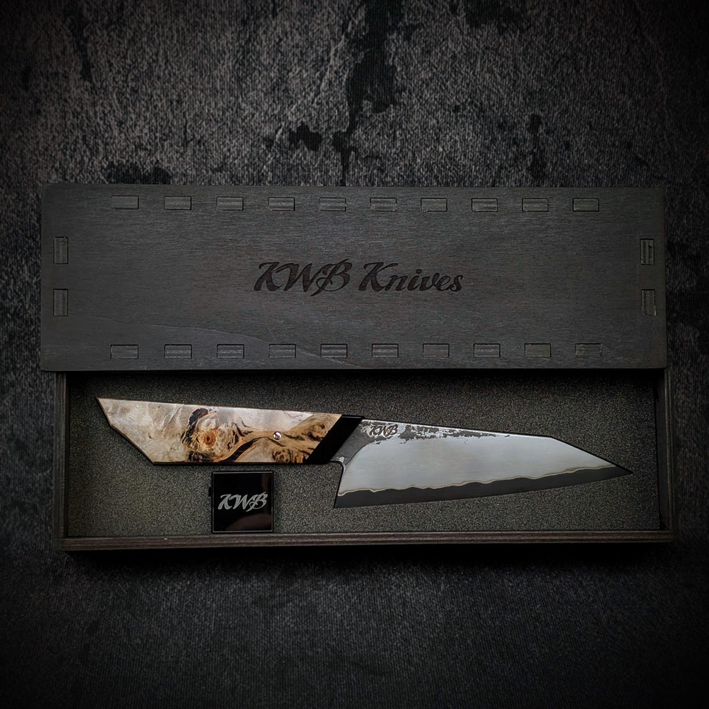 Handmade 145mm San-Mai K-Tip Utility by KWB