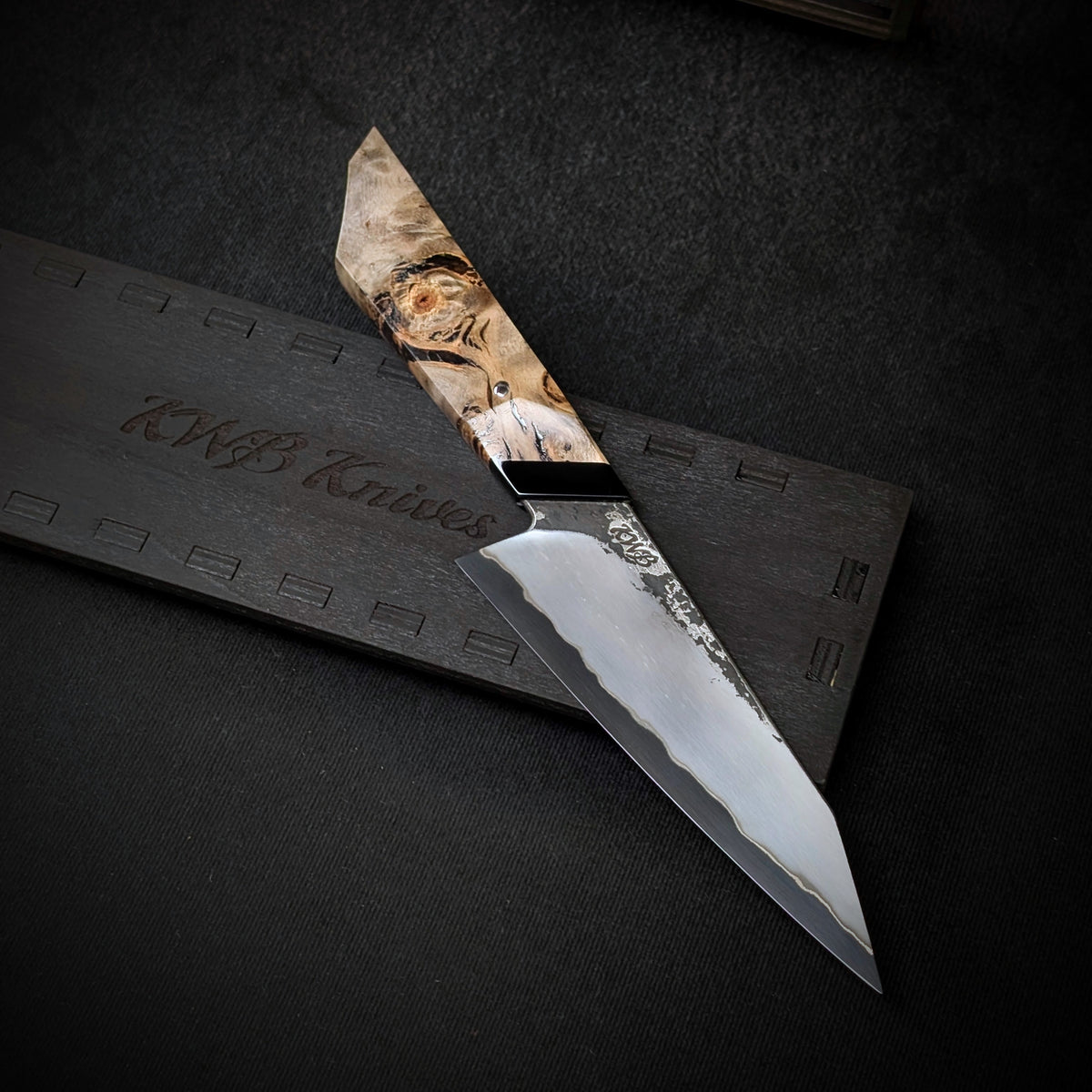 Handmade 145mm San-Mai K-Tip Utility by KWB