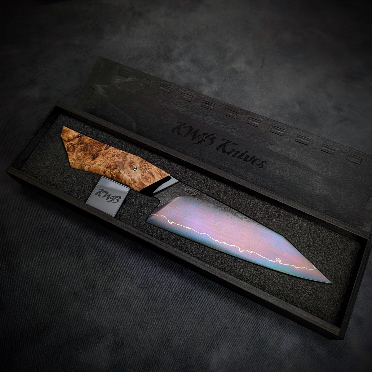 Handmade 160mm K-Tip Utility Knife by KWB Knives