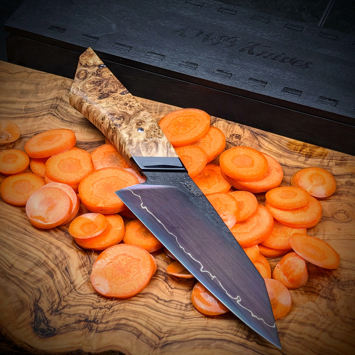 Handmade 160mm K-Tip Utility Knife by KWB Knives