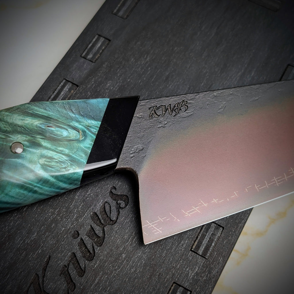 Handmade 165mm Barbed Wire Utility by KWB Knives