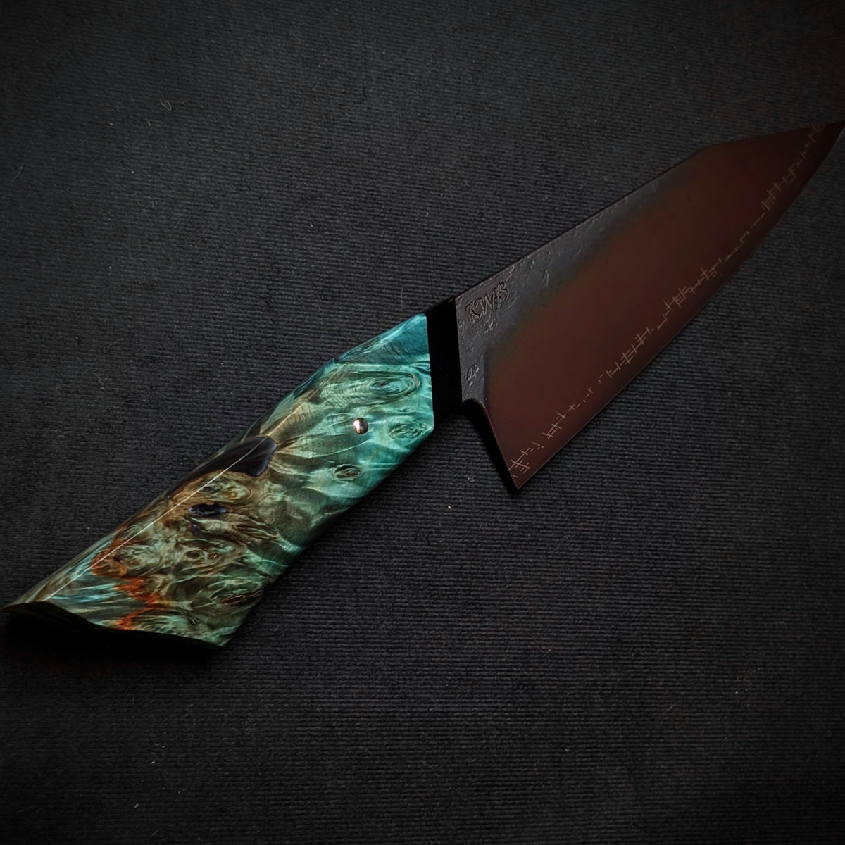 Handmade 165mm Barbed Wire Utility by KWB Knives