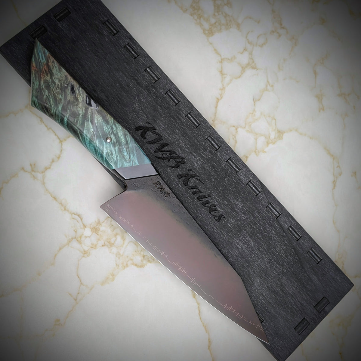 Handmade 165mm Barbed Wire Utility by KWB Knives