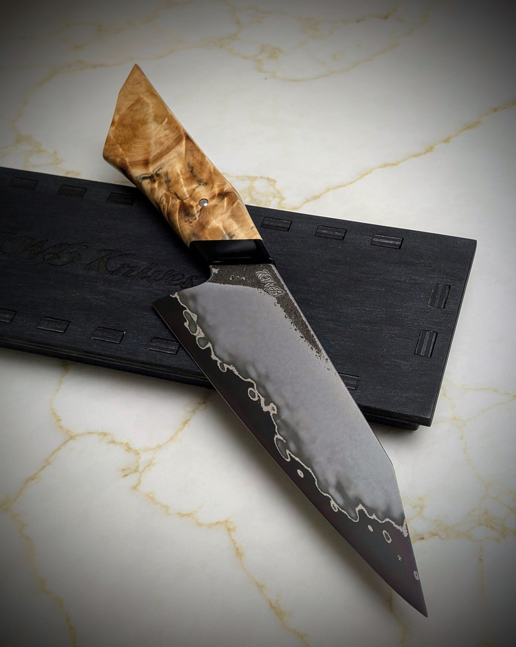 Handmade 165mm San-Mai Utility Knife by KWB