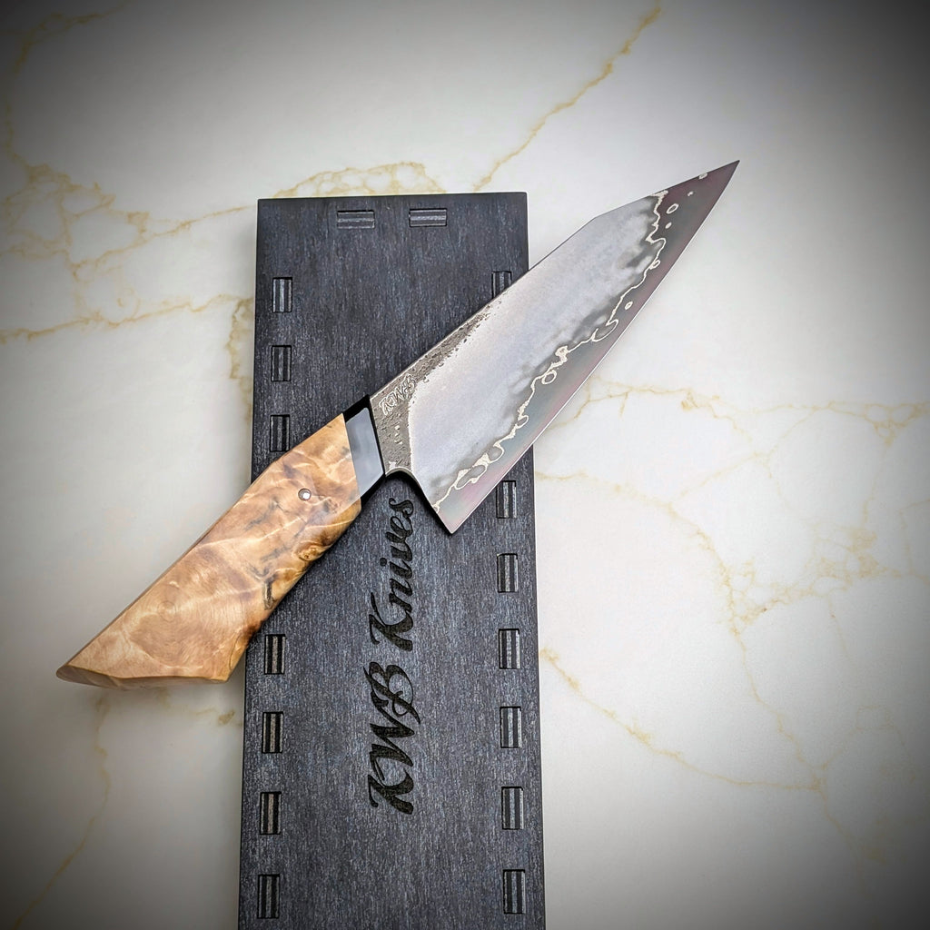Handmade 165mm San-Mai Utility Knife by KWB