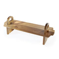 Acacia wood raised serving platter by Maison & White