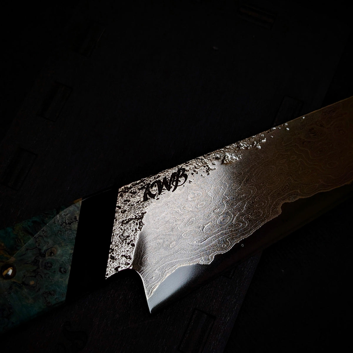 Handmade 170mm Damascus Honesuki Petty by KWB