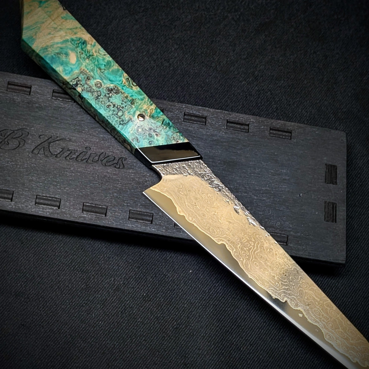 Handmade 170mm Damascus Honesuki Petty by KWB