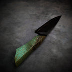 Handmade 170mm Sea Blue Utility Knife by KWB