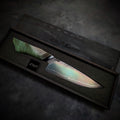 Handmade 170mm Sea Blue Utility Knife by KWB