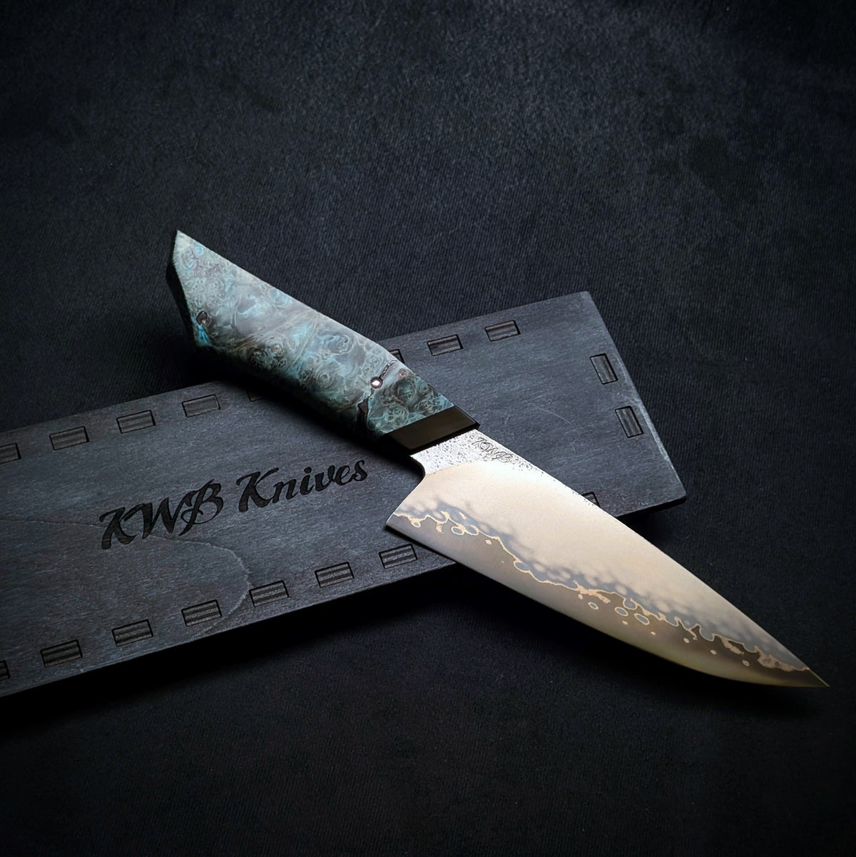 Handmade 170mm San-Mai Chef Utility by KWB Knives