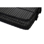 Black rattan and bamboo rectangular tray by Ezell, view 6