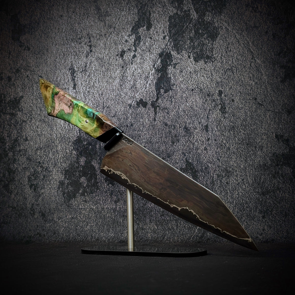 Handmade 210mm Wrought Iron Gyuto by KWB Knives