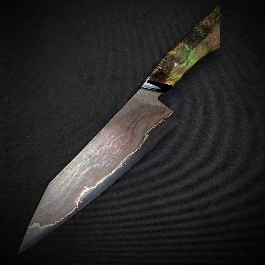 Handmade 210mm Wrought Iron Gyuto by KWB Knives
