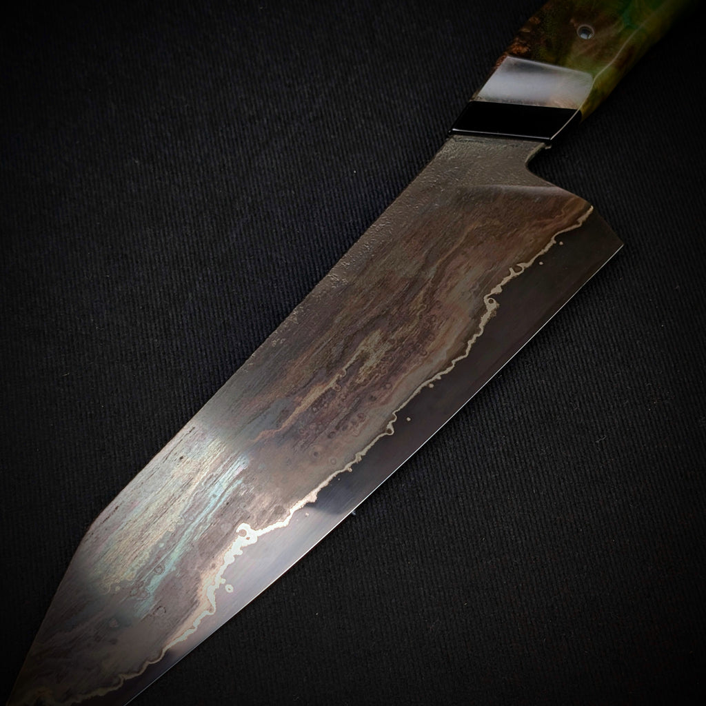 Handmade 210mm Wrought Iron Gyuto by KWB Knives