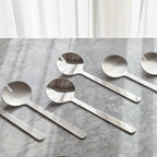Borough stainless steel salad servers by Aaron Probyn