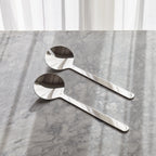 Borough stainless steel salad servers by Aaron Probyn, view 2