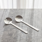 Borough stainless steel salad servers by Aaron Probyn, view 3