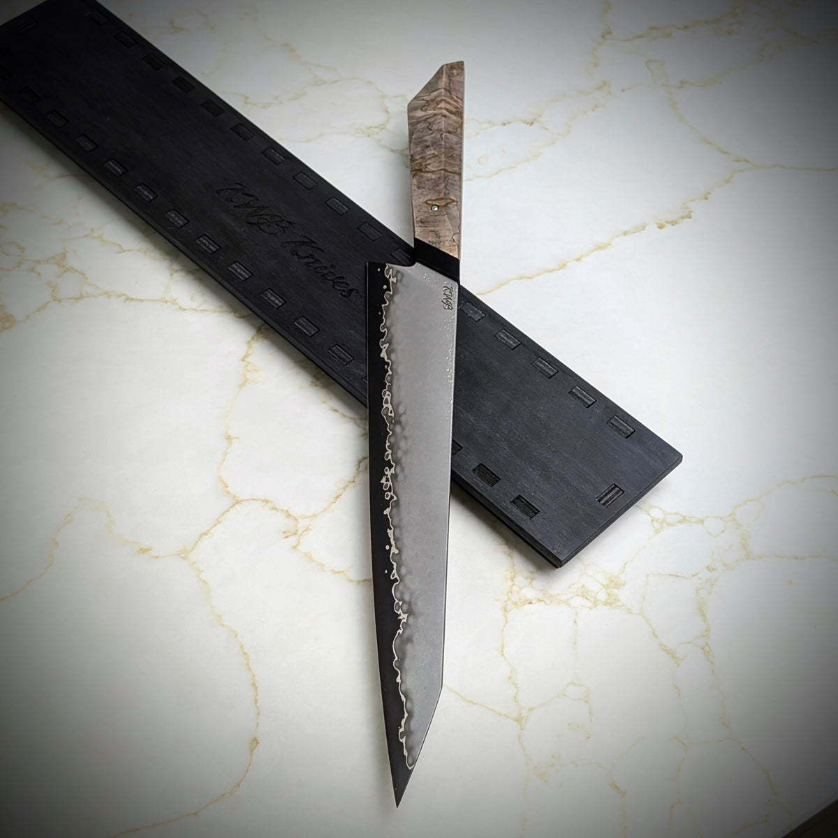 Handmade 285mm San-Mai Carving Knife by KWB