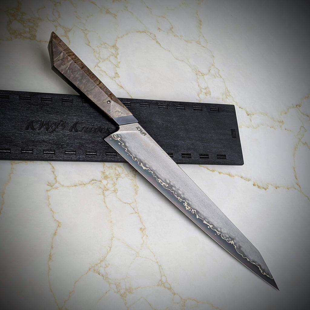 Handmade 285mm San-Mai Carving Knife by KWB