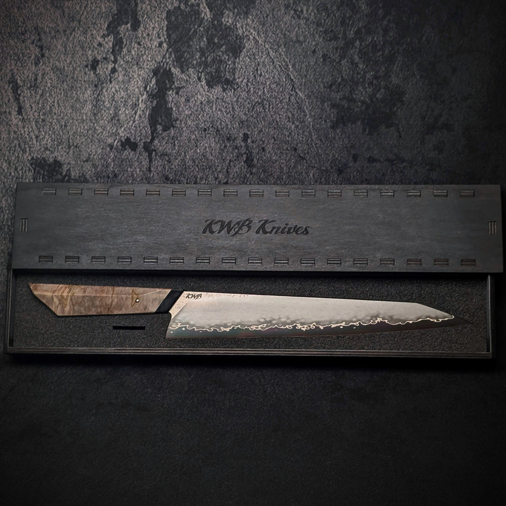 Handmade 285mm San-Mai Carving Knife by KWB