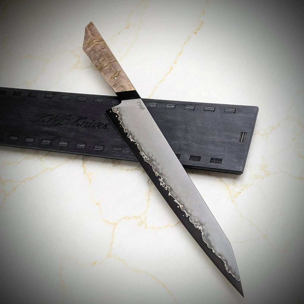Handmade 285mm San-Mai Carving Knife by KWB