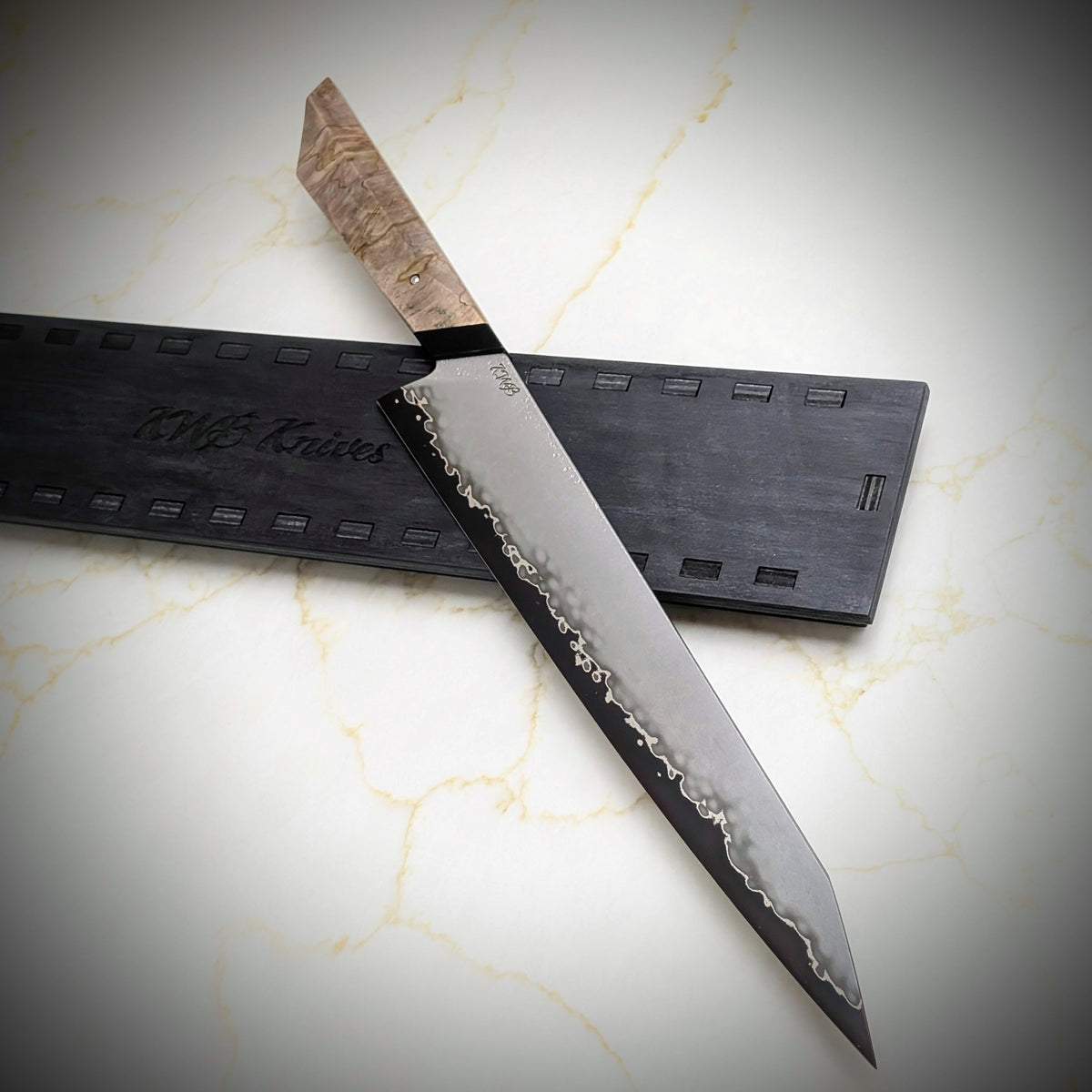 Handmade 285mm San-Mai Carving Knife by KWB